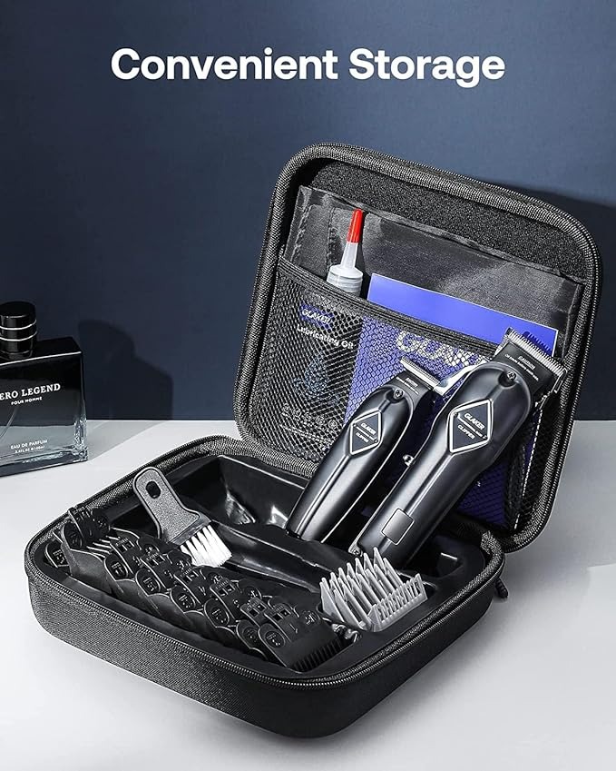 Glaker 2 in 1 Professional Hair Clipper + Trimmer | Long Battery Life | LED Display | Safe & Comfortable | Powerful & Quiet Motor | K11S |