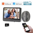 Smart PeepHole Viewer Door Bell | Night Vision | 3 Months Standby | PIR Motion Detection | 2-Way Audio | Smart App Control |