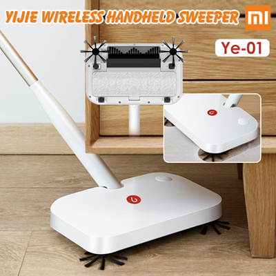 Youpin Yijie Wireless Handheld Sweeper Ye-01 Intelligent Sweeping Machine Floor Cleaner with 30pcs Replacement Non-woven Fabric