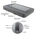 Smart PeepHole Viewer Door Bell | Night Vision | 3 Months Standby | PIR Motion Detection | 2-Way Audio | Smart App Control |