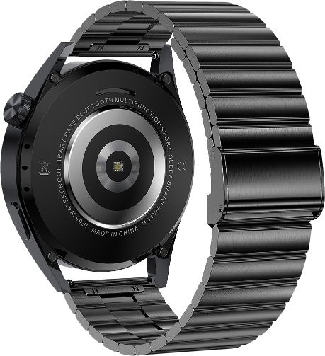 Green Lion G-Master Stainless Steel Smart Watch | Waterproof | Long Lasting Battery | Bluetooth Call | Voice Assistant | Calls & Social Notification | Health Monitoring | 2 Years Warranty | GNGMSWSSBK/SL