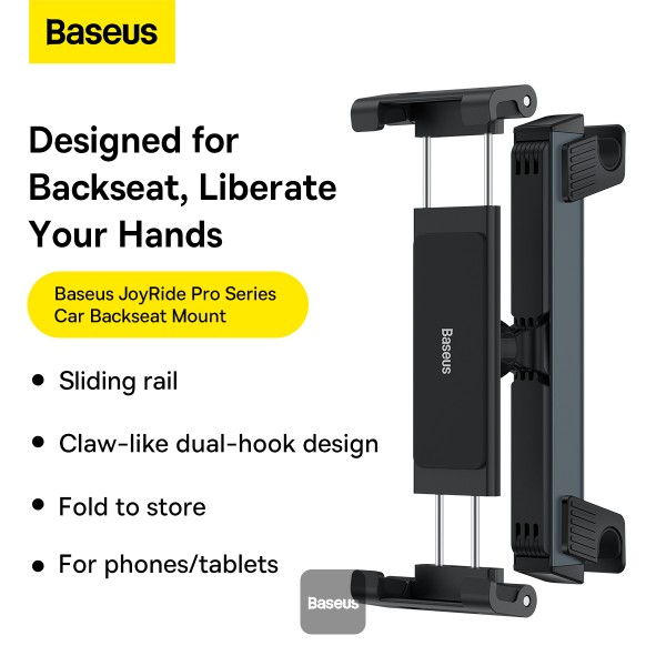Baseus Joyride Pro Series Car Backseat Mount | Stable & Folding Design | Adjustable View Angle | Compatible With Phones & Tablets | BS-CZ009 |