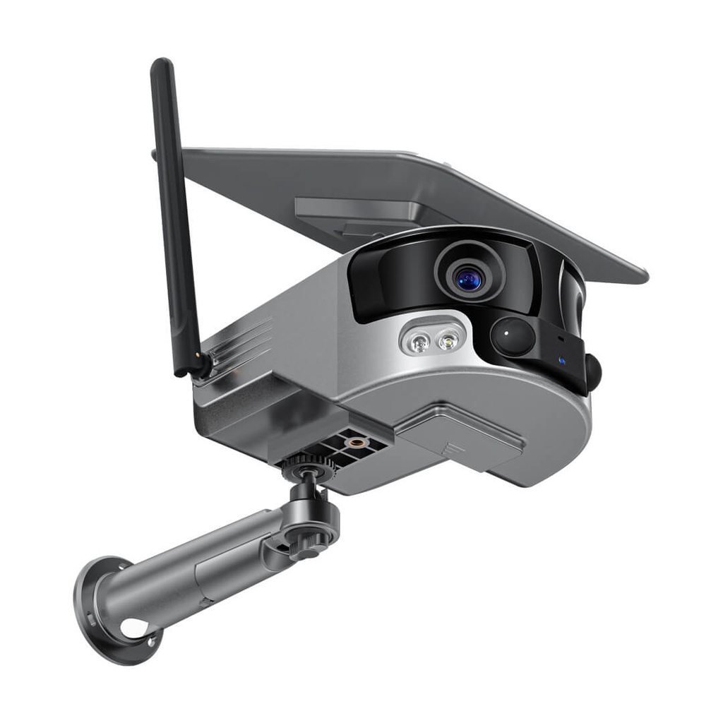7MD Camera Binocular 4G/WiFi CCTV Camera | 4K Quality Resolution | Dual Lens With 180° Viewing Angle | Night Vision | SD Card Supported | Intelligent Human Tracking | App Control | Waterproof | (7MDY6G / 7MDY6-Wifi)