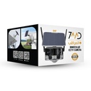 7MD Camera Binocular 4G/WiFi CCTV Camera | 4K Quality Resolution | Dual Lens With 180° Viewing Angle | Night Vision | SD Card Supported | Intelligent Human Tracking | App Control | Waterproof | (7MDY6G / 7MDY6-Wifi)