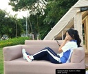 Portable Inflatable Sofa | Comfortable For Sitting & Sleeping | HeavyWeight Bearing | Automatic Quick Inflation | Built-in Air Pump | Large Battery Capacity |