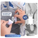 Inflatable Baby Swimming Float | Removeable Sun Canopy | Quality Material | Safety Belt | Air Pump Included |