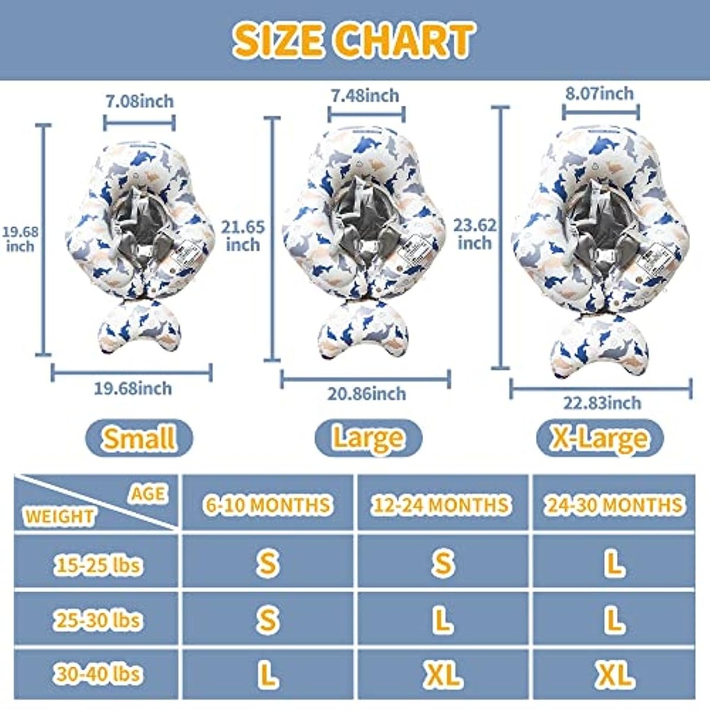 Inflatable Baby Swimming Float | Removeable Sun Canopy | Quality Material | Safety Belt | Air Pump Included |