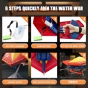 Electric Water Gun & Shield | Massive Shooting Range | Large Battery Capacity | 500ml Water Tank | Easy To Fill |