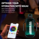 SGUAI Smart Water Bottle | LED Reminders | Portable & Leak-Proof Design | BPA-Free & Easy To Clean | Long-Lasting Battery |