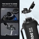 SGUAI Smart Water Bottle | LED Reminders | Portable & Leak-Proof Design | BPA-Free & Easy To Clean | Long-Lasting Battery |