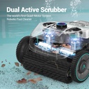 Aiper Seagull Pro Cordless Robotic Pool Cleaner | 3 Cleaning Modes | Long-Lasting Battery | Powerful Suction | Wide Area Coverage | Quick Charging |