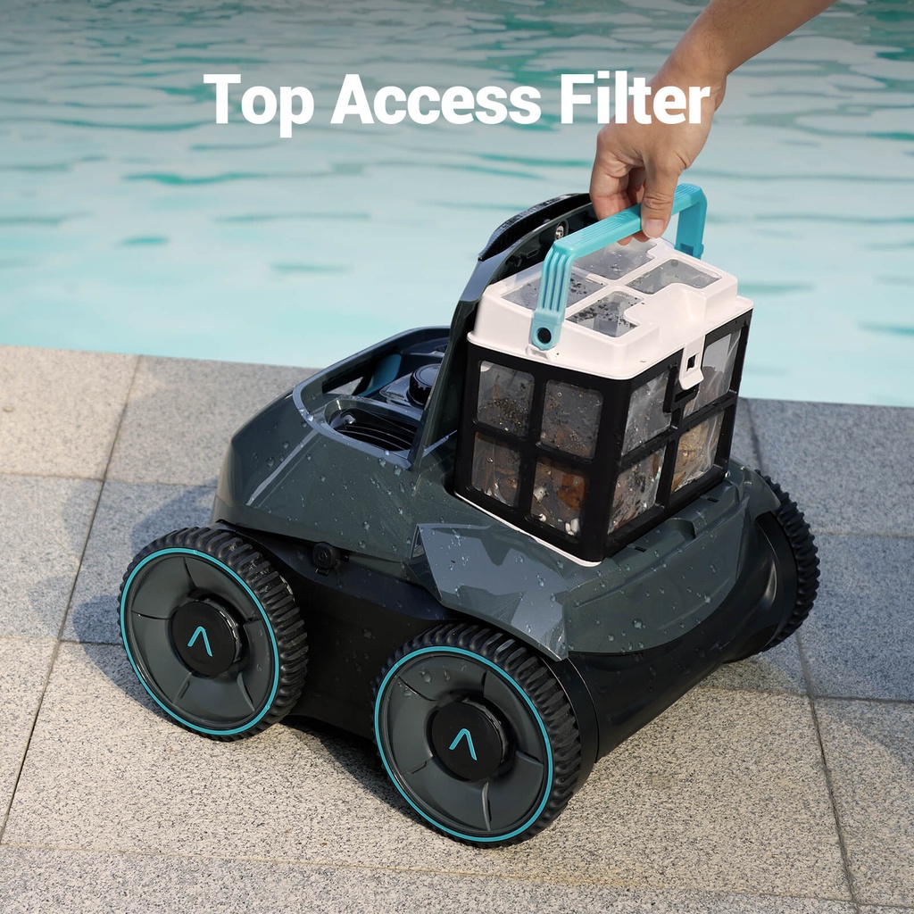 Aiper Seagull Pro Cordless Robotic Pool Cleaner | 3 Cleaning Modes | Long-Lasting Battery | Powerful Suction | Wide Area Coverage | Quick Charging |