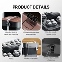KASJ Foot Bath Device | Portable & Folding Design | 4 Bathing Modes | LED Control Screen | Bluetooth Remote Control | USB Charging | K1 |