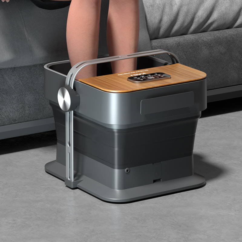 KASJ Foot Bath Device | Portable & Folding Design | 4 Bathing Modes | LED Control Screen | Bluetooth Remote Control | USB Charging | K1 |