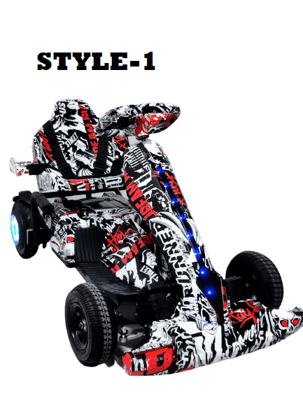 Four-Wheeled Electric Drift Scooter For Kids | LED Lights | Bluetooth Speaker | Handbrake | 3 Speeds | K9 |