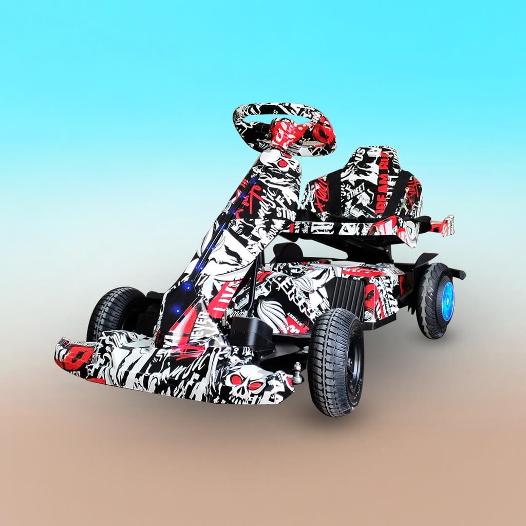 Four-Wheeled Electric Drift Scooter For Kids | LED Lights | Bluetooth Speaker | Handbrake | 3 Speeds | K9 |