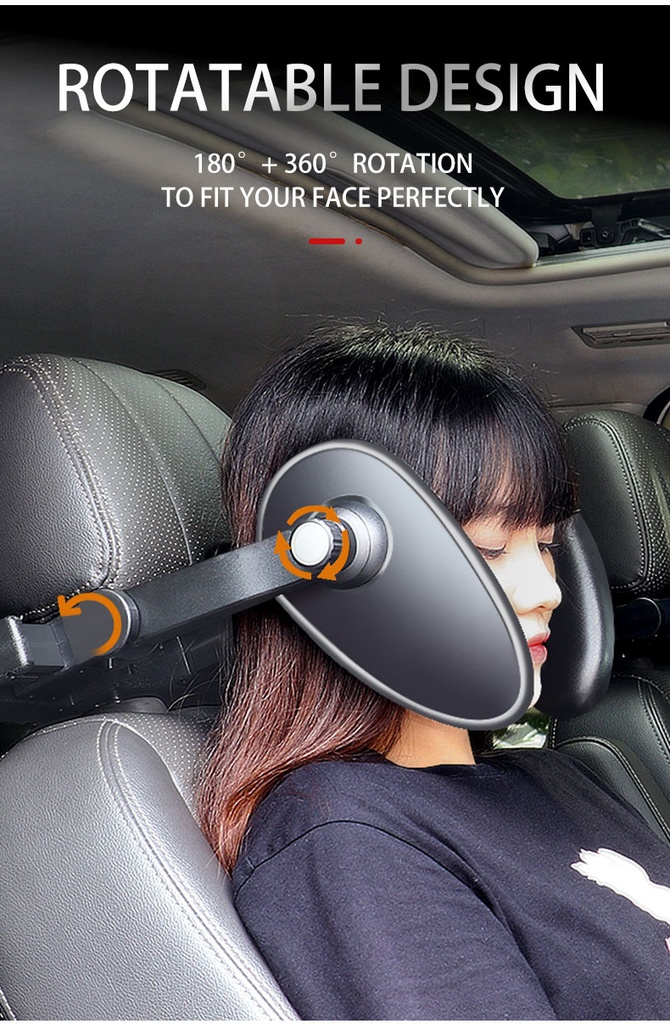 Car Headrest Pillow | High Quality Leather & Foam | Adjustable & Comfortable | Easy To Install | CHP07 |
