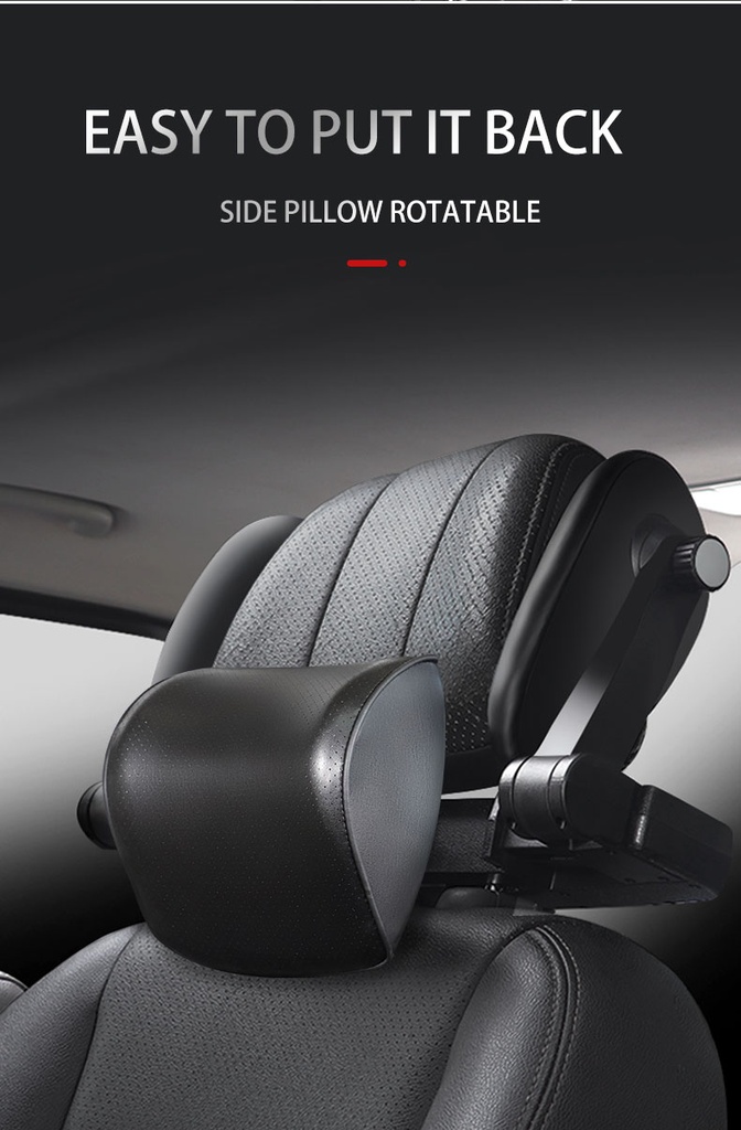 Car Headrest Pillow | High Quality Leather & Foam | Adjustable & Comfortable | Easy To Install | CHP07 |