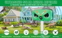 Outdoor Ultrasonic Solar Animal Repeller | Solar & Type-C Charging | Waterproof | 4 Adjustable Levels | 2 LED Flash Lamp | Voice Alarm | Variable Ultrasound Frequency |