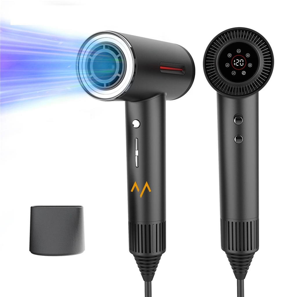 7MD Smart High-Speed Hair Dryer | Ultra-fast Drying | Safe & Easy To Use | Powerful Motor | Hot & Cold Air Circulation Mode | LCD Display | LS-091 |