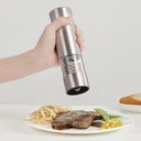 7MD Portable Electric Salt & Pepper Grinder | Type-C Charging Port | Transparent Storage Bin | Adjustable Grinding Speed | Portable & Compact Design |