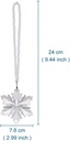 DCXA Car Pendant Transparent Crystal Snowflakes Decoration Suspension Ornaments Sun Catcher Snowflake Hanging Trim Christmas Gifts
