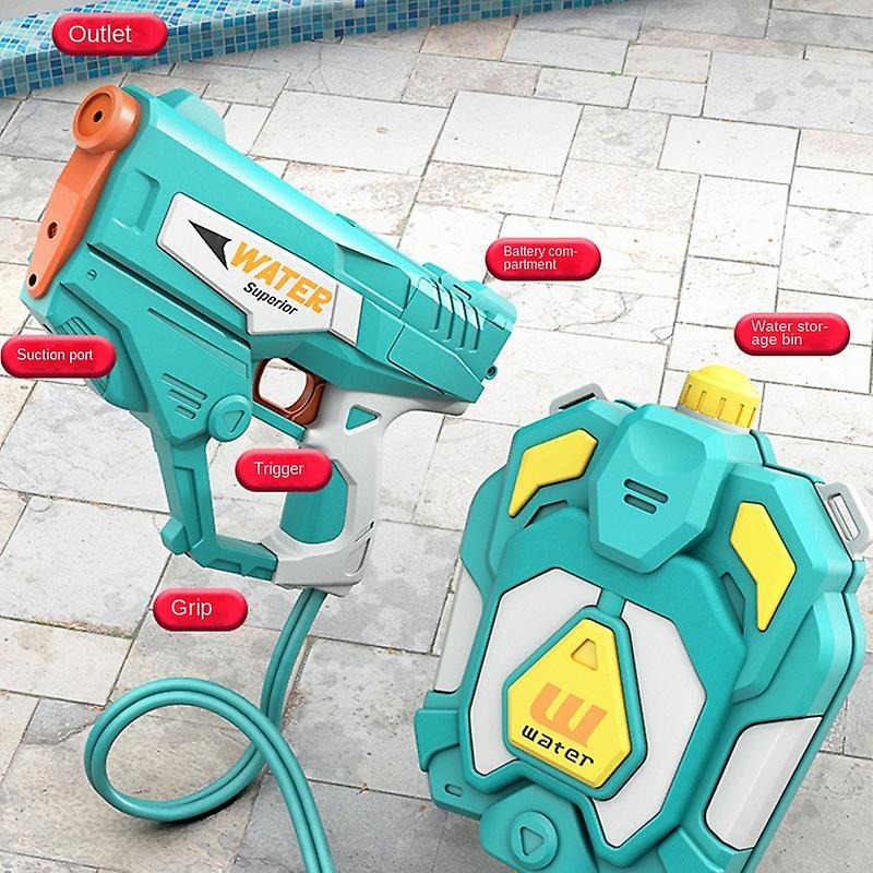 Automatic Electric Water Gun | Rechargeable Battery | Unique Design | Large Water Tank Capacity1350ML | Long Shooting Range 80 M | Comfortable Grip | User Friendly | Safe & Durable |