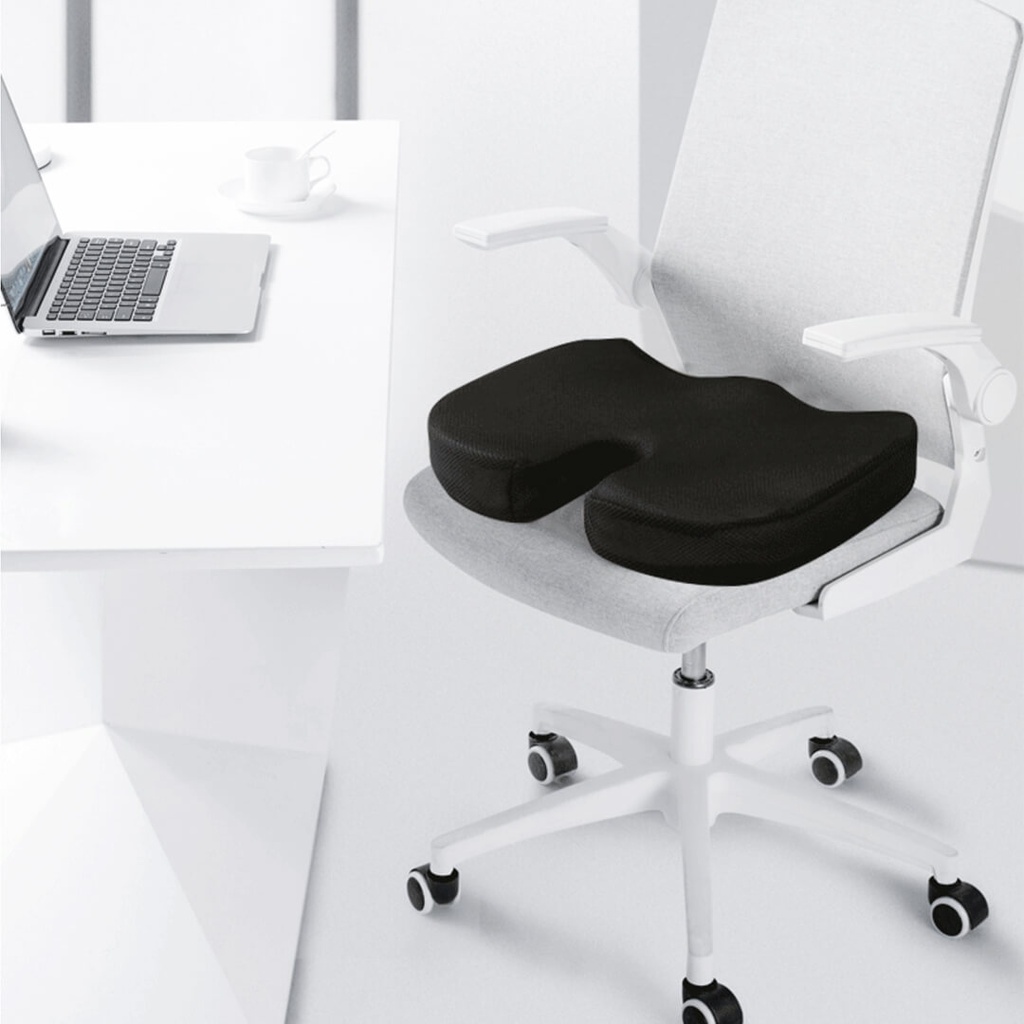 7MD Seat Cushion Gel Foam | Heat Dissipation | Anti-Slip Design | Back Pain Relief | Super Comfortable | Washable Cover | Suitble at Office + Home + Car + Travel + Wheelchair | Premium Quality |