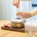 Vacuum Food Container | Premium Quality Material | Safe & Durable | Keeps Food Fresh Longer | 2 Containers + 1 Air Pump |
