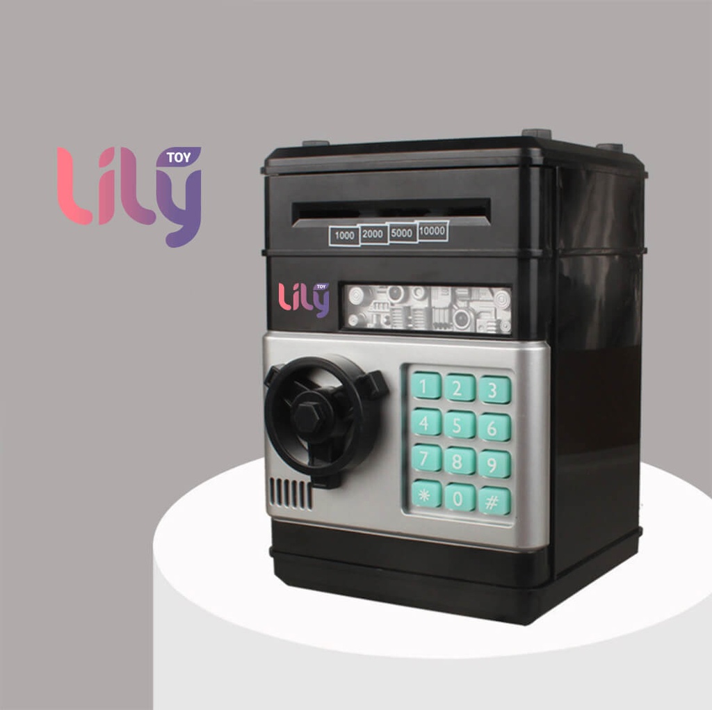 Lily Toy Kids Mini Electronic Money Saving Bank, Cash Coins Saving Box For kids,  Safe Bank Box Perfect Toy Gifts