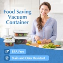 Vacuum Food Containers Set | Premium Quality Material | Safe & Durable | Keeps Food Fresh Longer | 6 Containers + 3 Air Pump |