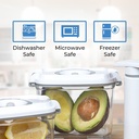Vacuum Food Containers Set | Premium Quality Material | Safe & Durable | Keeps Food Fresh Longer | 6 Containers + 3 Air Pump |