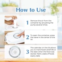 Vacuum Food Containers Set | Premium Quality Material | Safe & Durable | Keeps Food Fresh Longer | 6 Containers + 3 Air Pump |