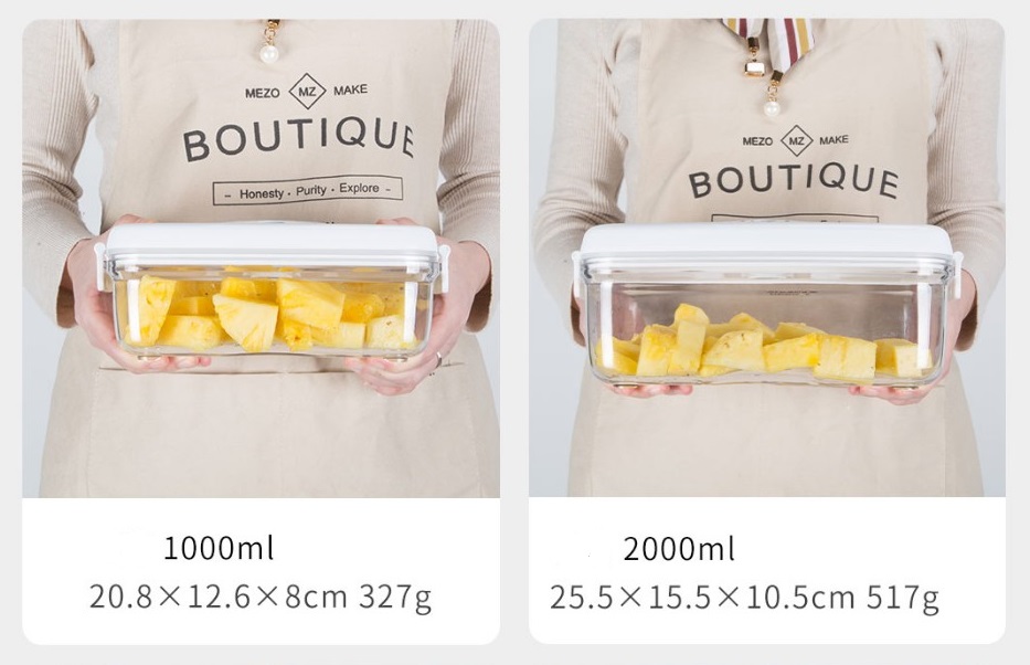 Vacuum Food Containers Set | Premium Quality Material | Safe & Durable | Keeps Food Fresh Longer | 6 Containers + 3 Air Pump |