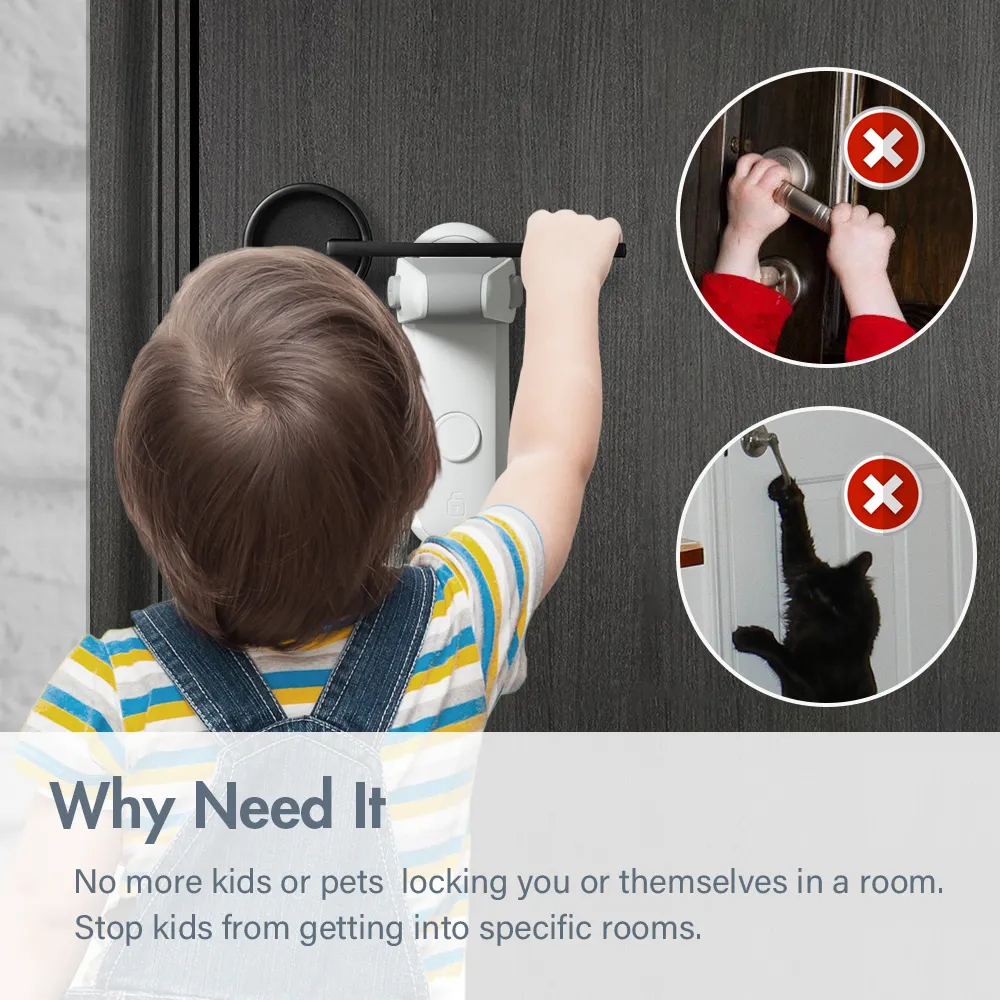 Door Lever Lock For Kids Safety | Universal Compatiblity | Easy To Install | B3207 |