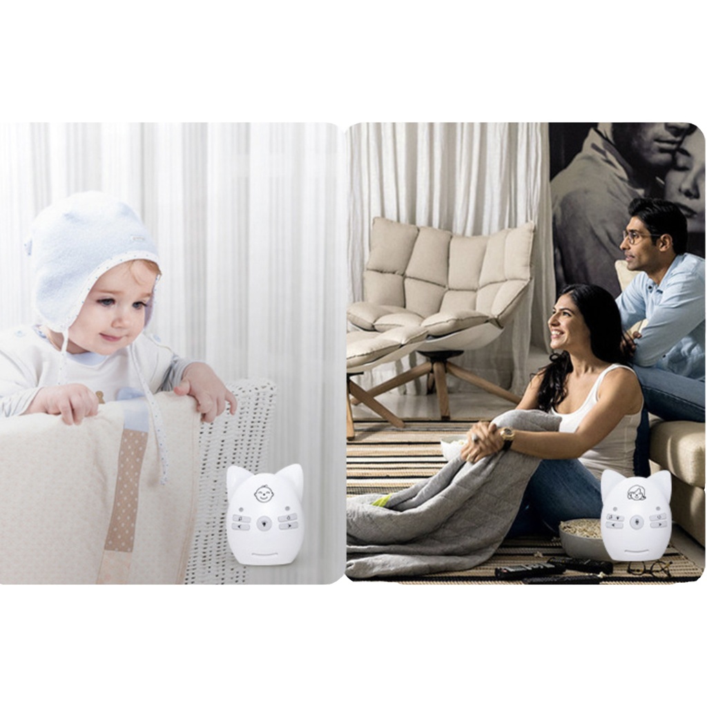 7MD Wireless Audio Baby Monitor With 2-Way Communication, Music & Night Light
