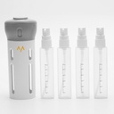 7MD 4 in 1 Travel Dispenser Bottles For Shampoo Lotion Gel Set, Leak-proof Travel Containers Bottles for Toiletries Body Wash Liquid Cream