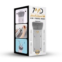 7MD 4 in 1 Travel Dispenser Bottles For Shampoo Lotion Gel Set, Leak-proof Travel Containers Bottles for Toiletries Body Wash Liquid Cream