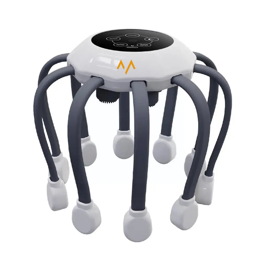 7MD 360 Degree Electric Head Massager With Vibration Massage & Red Light Therapy