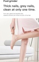 7MD Portable Cordless Electric Foot Callus Remover With 2 Speed Adjustment & Rechargeable Battery Model:7MD-FG01