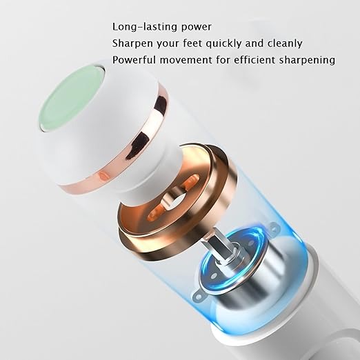 7MD Portable Cordless Electric Foot Callus Remover With 2 Speed Adjustment & Rechargeable Battery Model:7MD-FG01