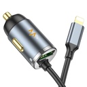 7MD Car Charger With Built-in 20W Lightning Cable & 18W USB Port For Simultaneous Quick Charging (7MD-Q03)