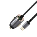 7MD Car Charger With Built-in 20W Lightning Cable & 18W USB Port For Simultaneous Quick Charging (7MD-Q03)