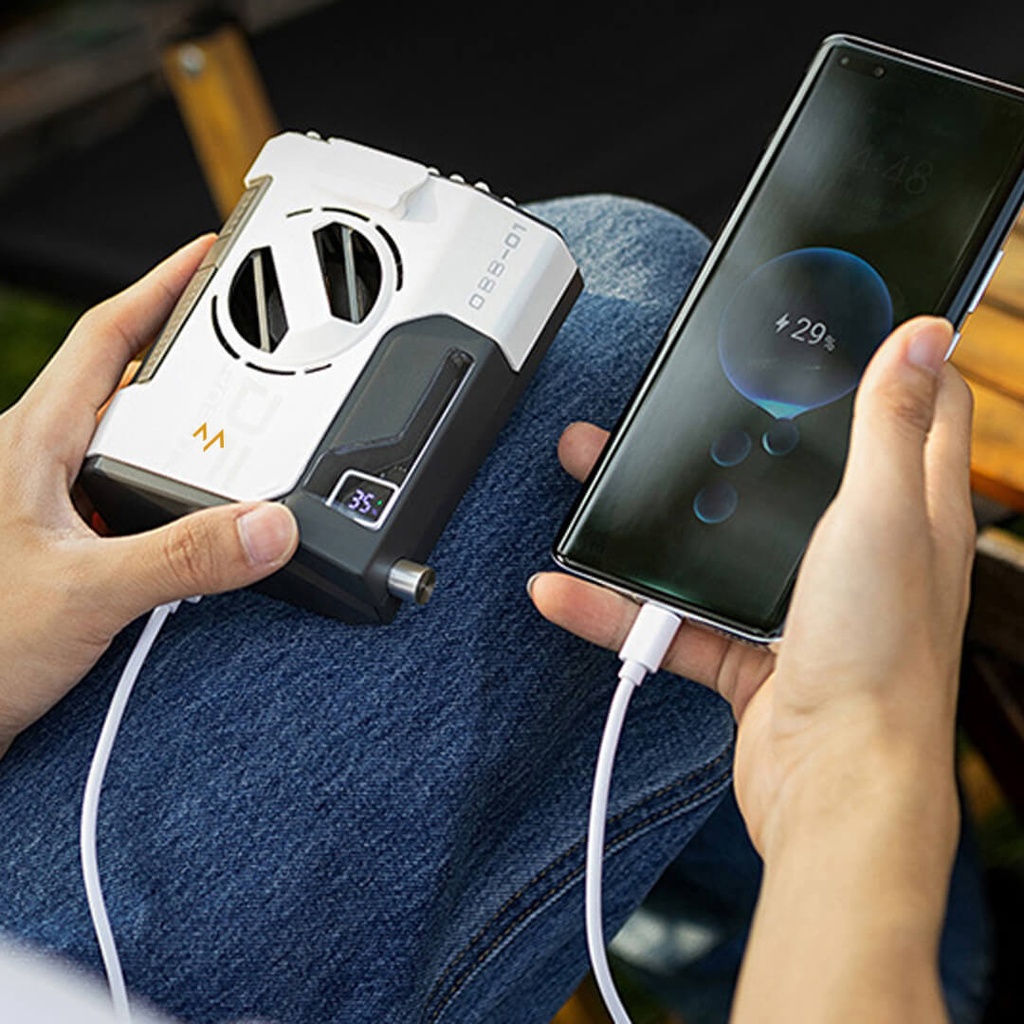 7MD Portable Mini Cooling Fan With 10000mAh Power Bank