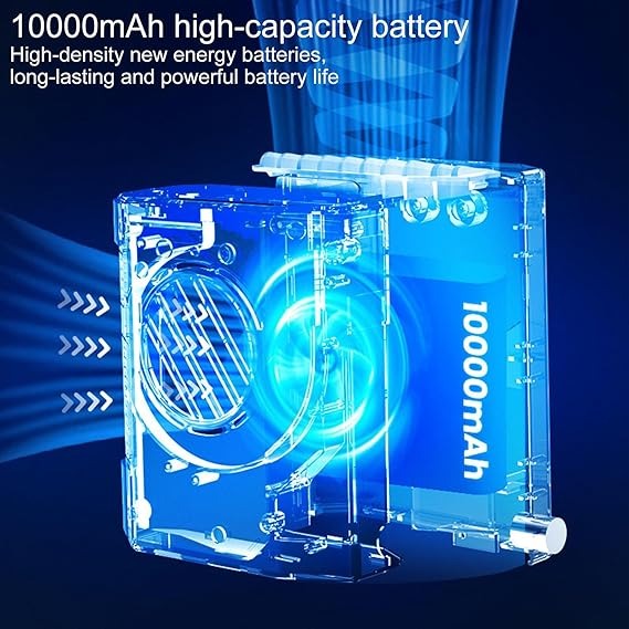 7MD Portable Mini Cooling Fan With 10000mAh Power Bank