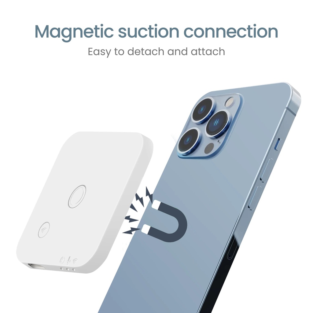FOCASE Magnetic Bluetooth Mobile Phone Call Recorder For IOS & Android Memory: 32GB (Model: CR1)