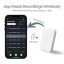 FOCASE Magnetic Bluetooth Mobile Phone Call Recorder For IOS & Android Memory: 32GB (Model: CR1)