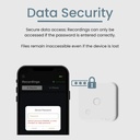 FOCASE Magnetic Bluetooth Mobile Phone Call Recorder For IOS & Android Memory: 32GB (Model: CR1)