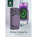 Green Lion Luxembourg 10000mAh Slim & Compact Power Bank, MagSafe Compatibility, PD 20W, With Wireless Charging (GNLXPBBK)