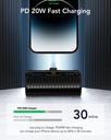 7MD Mini Portable Power Bank 5,000 mAh + Led Indicator With Built-In Plugon-C/L